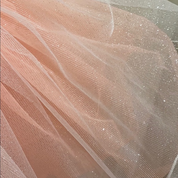 Beautiful lace accent peach/white ballet leotard. - Picture 5 of 5